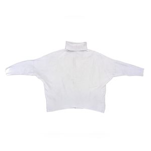 Wide Sleeve Turtleneck Minimal Mod Style Comfy Gray Sweater by Zara Size Large L